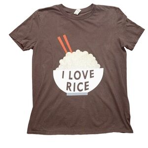 I Love Rice Tee size medium Preowned